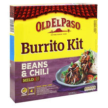 Load image into Gallery viewer, Old El Paso Beans &amp; Chilli Burrito Kit 620g
