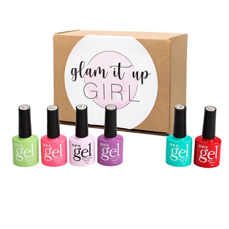 Glam It Up Girl/UV Gel Nail Polish Spring Kit (4 Colours & 2 Shimmers) Buy Online in Zimbabwe thedailysale.shop