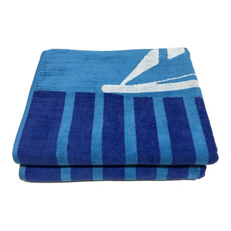 2 Pack Soft Cotton Velour Beach Bath Sheet Towel 100 x 180 cm Buy Online in Zimbabwe thedailysale.shop