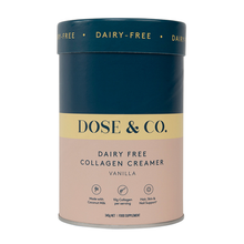 Load image into Gallery viewer, Dose &amp; Co Dairy Free Collagen Creamer Vanilla 340g
