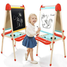 Load image into Gallery viewer, SDS 2-in1 Whiteboard Blackboard Kids Standing Art Easel Board
