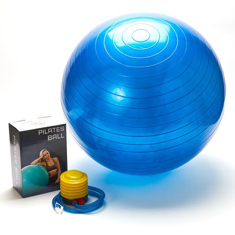 Gretmol 65cm Yoga Exercise Ball & Pump - Dark Blue Buy Online in Zimbabwe thedailysale.shop