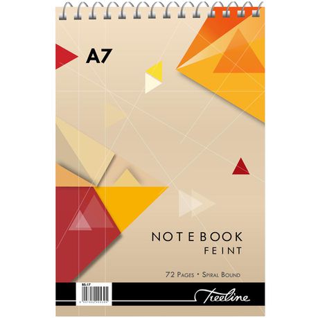 Treeline A7 Spiral Note Books Top Bound Wiro 72 pg - Pack of 10 Buy Online in Zimbabwe thedailysale.shop