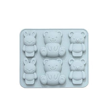 Load image into Gallery viewer, Silicone Bear and Bunny Mould
