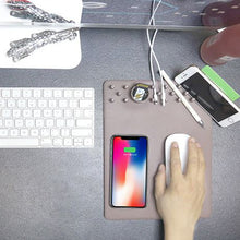 Load image into Gallery viewer, Multifunction Anti-Slip Wireless Charging Mouse Pad
