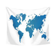 Load image into Gallery viewer, Blue World Map Hanging Tapestry for Home Décor
