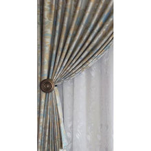 Load image into Gallery viewer, Curtain Set - 5m KGL Woven + 5m 1805 Linen Embroidered Voile White
