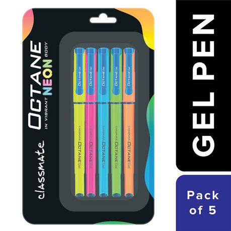 Classmate Octane Gel Neon Pen Blue Buy Online in Zimbabwe thedailysale.shop