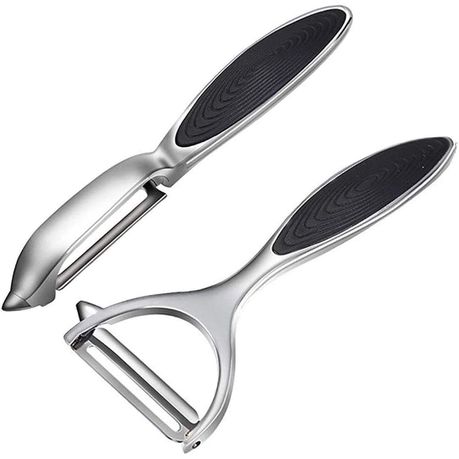 Vegetable Y and Side Peeler Silver - 2 Piece Set Buy Online in Zimbabwe thedailysale.shop