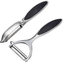 Load image into Gallery viewer, Vegetable Y and Side Peeler Silver - 2 Piece Set
