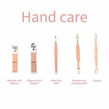 Load image into Gallery viewer, 12 Piece Rose Gold Manicure Set
