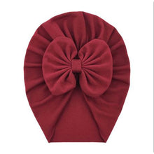 Load image into Gallery viewer, Baby Girl Turban - Burgandy &amp; Rust
