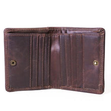 Load image into Gallery viewer, Nuvo - 141 Genuine Leather Men&#39;s bi Fold Wallet - Brown
