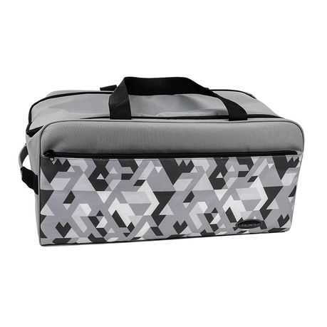 Leisure-Quip Duffel Cooler Bag - Grey Geometric Design