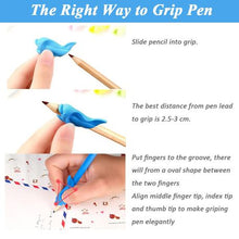 Load image into Gallery viewer, 3 Piece Dolphin Pencil Grip Holder Writing Correction Grips
