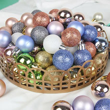 Load image into Gallery viewer, Home Crafts 54 Pc Christmas Décor Pack (Purple, Grey, Rose Gold)
