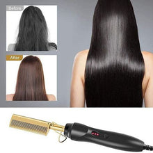 Load image into Gallery viewer, Curly Care Hot Comb - Electric Pressing Comb for Hair and Wigs
