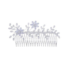 Load image into Gallery viewer, Olive Tree - Crystal Styled Hair Comb 05 - Bridal / Formal Event
