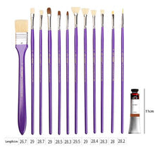 Load image into Gallery viewer, Heartdeco 12 Piece Art Brush &amp; 24 Colours Oil Paint Set
