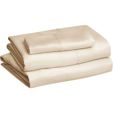 Wrinkle Resistant Egyptian Comfort Sheet Set 4 Piece Double: Cream Beige