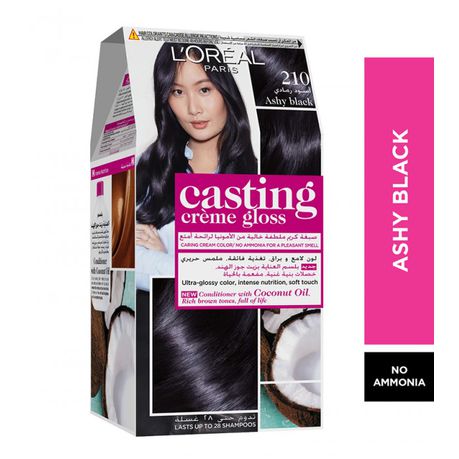 Loreal Paris Casting Creme Gloss - Ashy Black 210 Buy Online in Zimbabwe thedailysale.shop