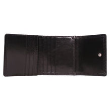 Load image into Gallery viewer, Nuvo - AW119 Black Leather Trifold Men&#39;s Wallet
