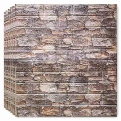 4 SHEETS 3D Wallpaper Cladding Peel & Stick Self-Adhesive P.E Foam-f-16 Buy Online in Zimbabwe thedailysale.shop