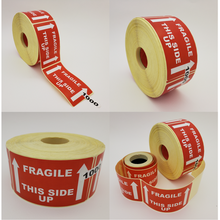 Load image into Gallery viewer, Fragile Warning Stickers - This Way Up - 1000 Adhesive Labels
