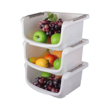 Load image into Gallery viewer, Stackable Storage Basket - 3 Piece
