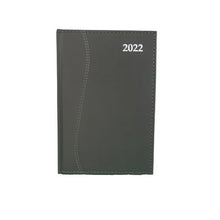 Load image into Gallery viewer, Diary A5 S-Stitch Soft Touch 2022 Charcoal
