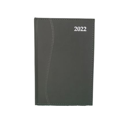 Diary A5 S-Stitch Soft Touch 2022 Charcoal