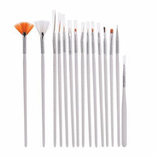 Load image into Gallery viewer, Nail Art Brush Set 15 Piece
