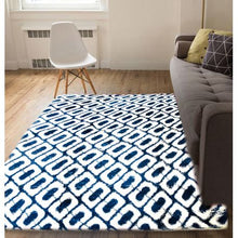 Load image into Gallery viewer, Modern Indoor Home Decor Ultra Soft Non-Slip Rug-206 x 293cm-White &amp; Blue
