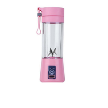 Load image into Gallery viewer, Rechargeable Smoothie &amp; Fruit Blender with USB Port 6 Blades - Pink
