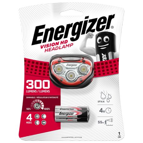 Energizer Vision HD Headlight (300 lumens) incl. 3x AAA Buy Online in Zimbabwe thedailysale.shop