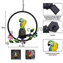 Load image into Gallery viewer, Outdoor Solar Wind Chime Light, Garden Light, Garden Decoration– Blue Parrot
