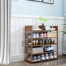 Load image into Gallery viewer, Heartdeco 5 Tier Bamboo Shoe Rack
