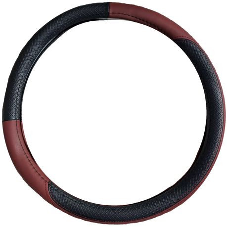 Steering Wheel Cover - Black and Tan