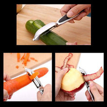 Load image into Gallery viewer, Vegetable Y and Side Peeler Silver - 2 Piece Set
