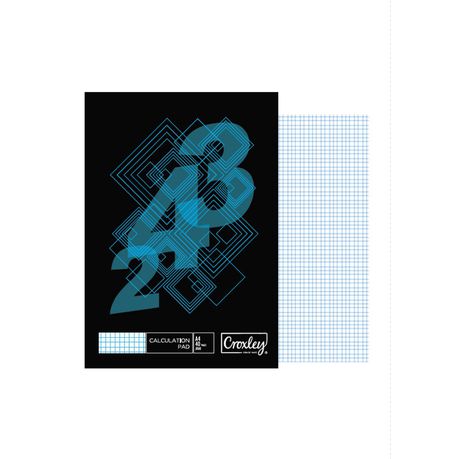 Croxley JD141 40 Sheet A4 Calculation Pad - 5mm Squares (Pack of 10)