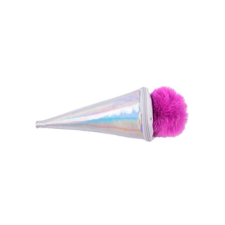 Cubiesquad Ice-Cream Cone Pencil Case - Silver & Purple Buy Online in Zimbabwe thedailysale.shop