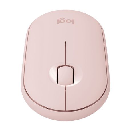 Logitech Pebble M350 Wireless Mouse - Bluetooth - USB - Slim - Silent - Rose