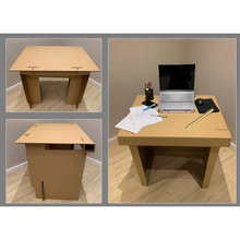 Load image into Gallery viewer, QuickDesk Cardboard Desk Workstation - Large (800x600x750mm)
