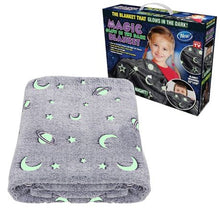 Load image into Gallery viewer, Glow in The Dark Blanket -Grey
