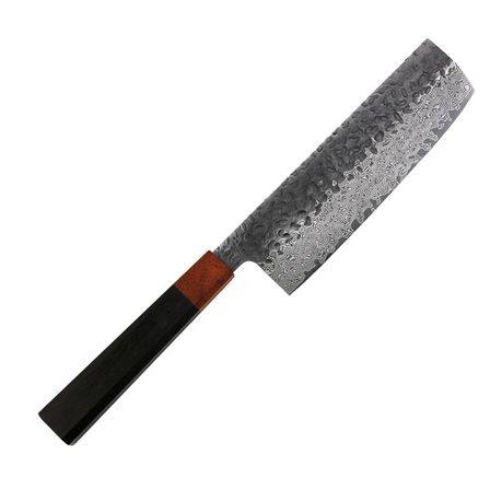 Hand-forged Japanese 'Nakiri' vg10 Damascus Steel Bunka Cleaver Buy Online in Zimbabwe thedailysale.shop