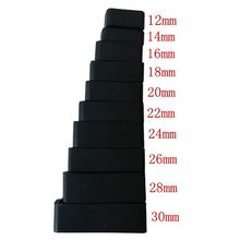 Load image into Gallery viewer, Universal 18mm Silicone Strap Band Loop Keeper - 4 Pack - Black
