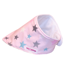 Load image into Gallery viewer, Bandana Bib Pink Stars
