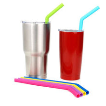 Load image into Gallery viewer, Set of 4 Reusable Silicone Straw
