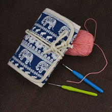 Load image into Gallery viewer, Crocheting Set with Pouch Blue
