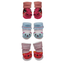 Load image into Gallery viewer, Baby Girl 3D Socks - Set of 3
